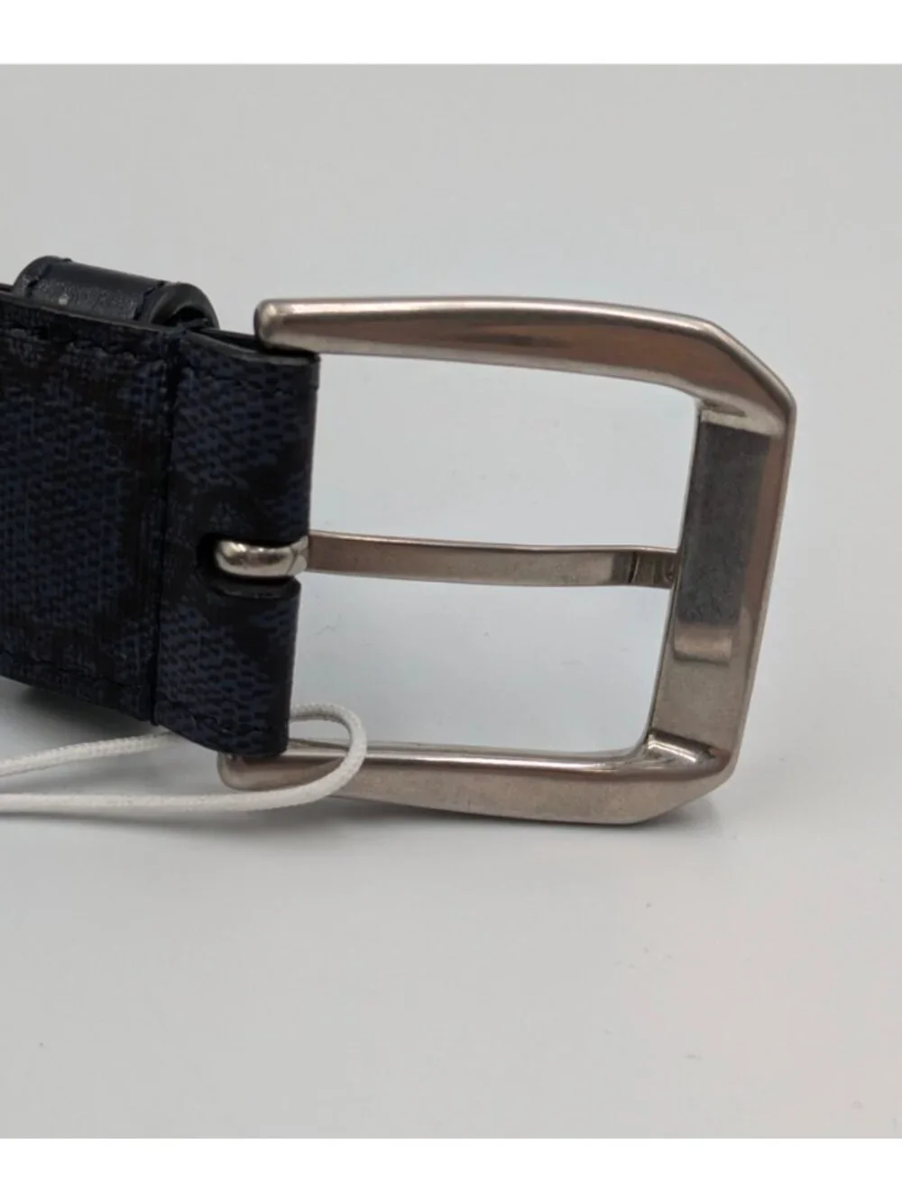 Gucci Men’s Interlocking G Supreme Calfskin W35mm Belt Dark Blue 120cm 673921